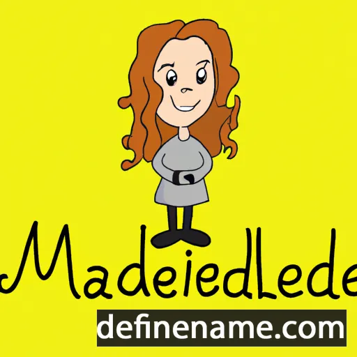 cartoon of the name Madelyne