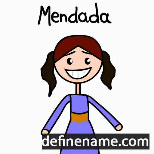 cartoon of the name Madena