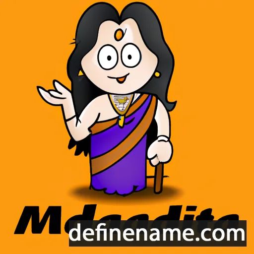 cartoon of the name Madhavilata