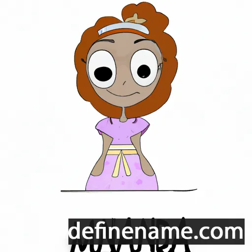 cartoon of the name Madiana