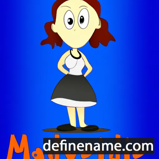 cartoon of the name Madilyne