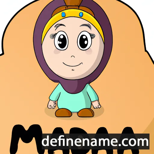 cartoon of the name Madina