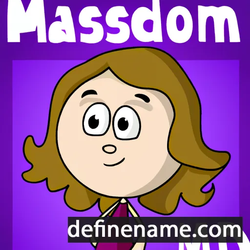 cartoon of the name Madisson