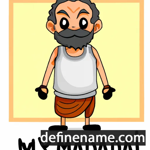 cartoon of the name Madiyar