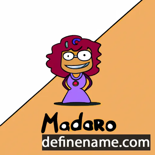 cartoon of the name Madora