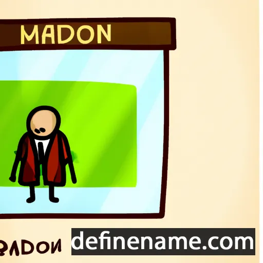 cartoon of the name Madron