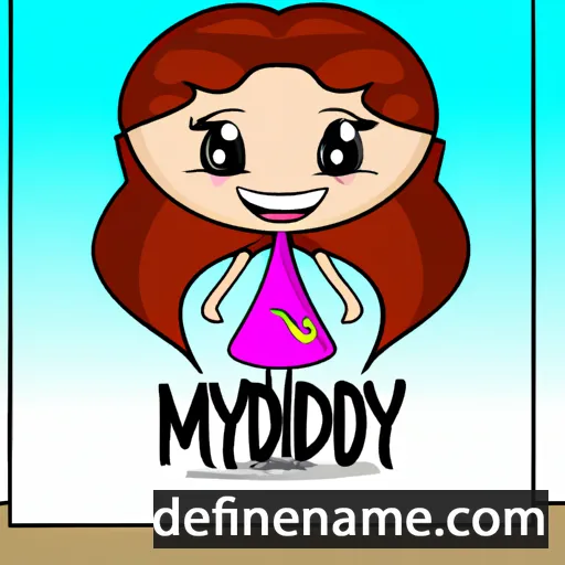 cartoon of the name Madylin