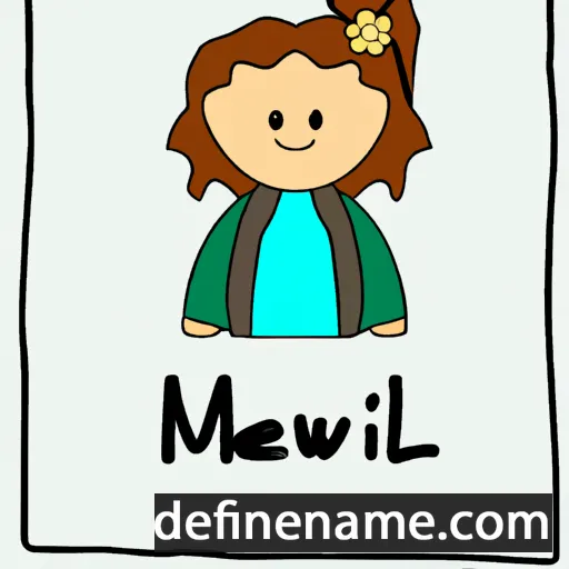 cartoon of the name Maëlwenn