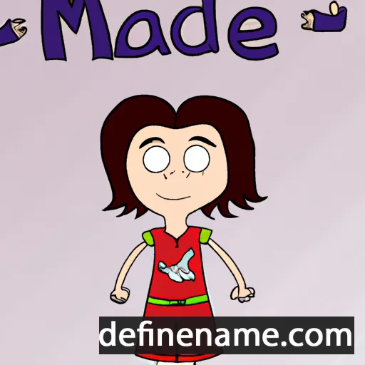 cartoon of the name Maede