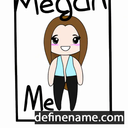 cartoon of the name Maegen