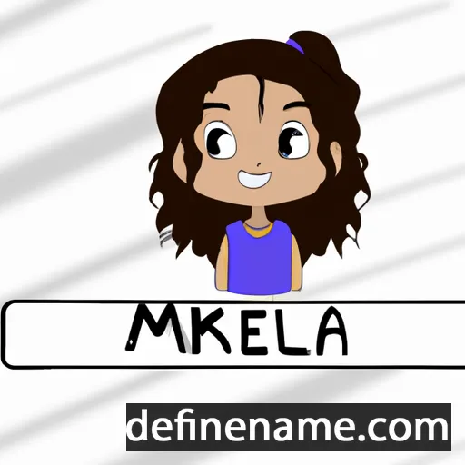 cartoon of the name Maekaela