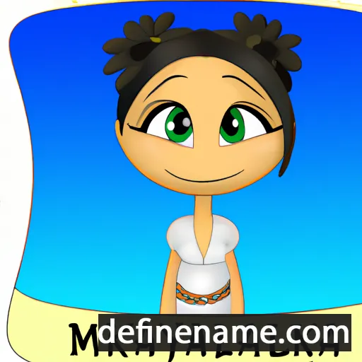 cartoon of the name Maekayla