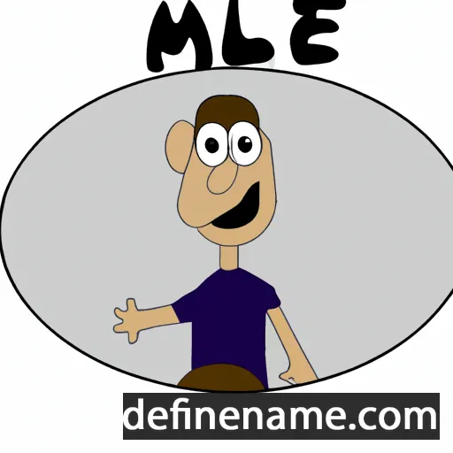 cartoon of the name Mael