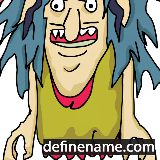 cartoon of the name Maeleg