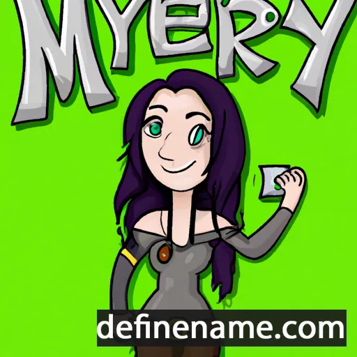 cartoon of the name Maeryn