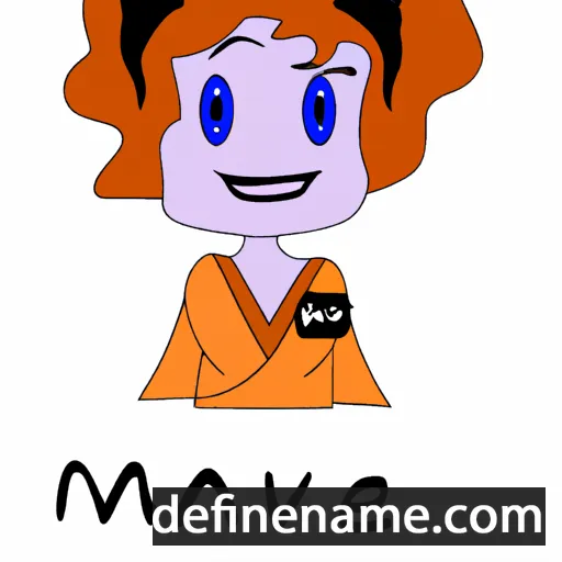 cartoon of the name Maev