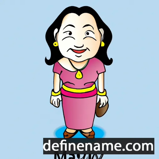 cartoon of the name Maevawati