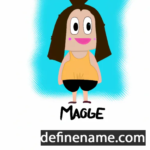 cartoon of the name Magalí