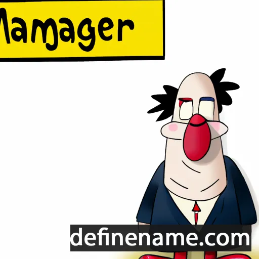 cartoon of the name Maganbert