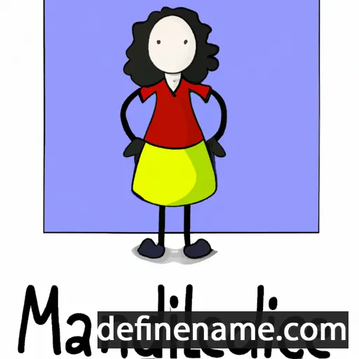 cartoon of the name Magdalaine