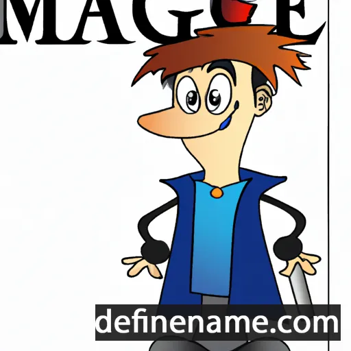 cartoon of the name Magec