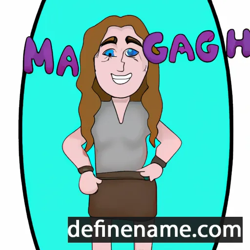 cartoon of the name Maghan