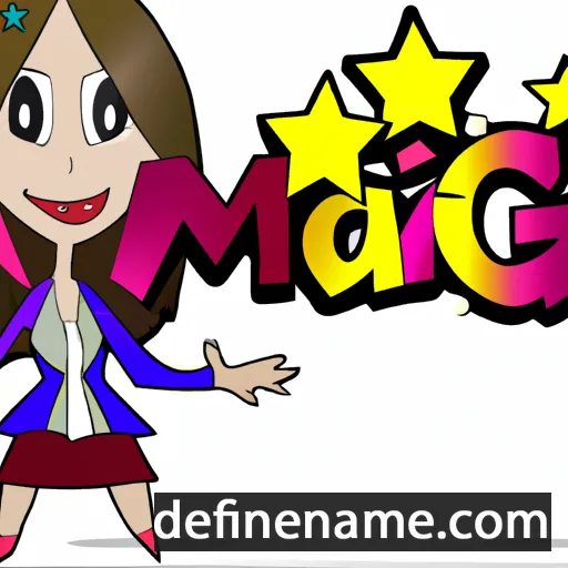 cartoon of the name Magia