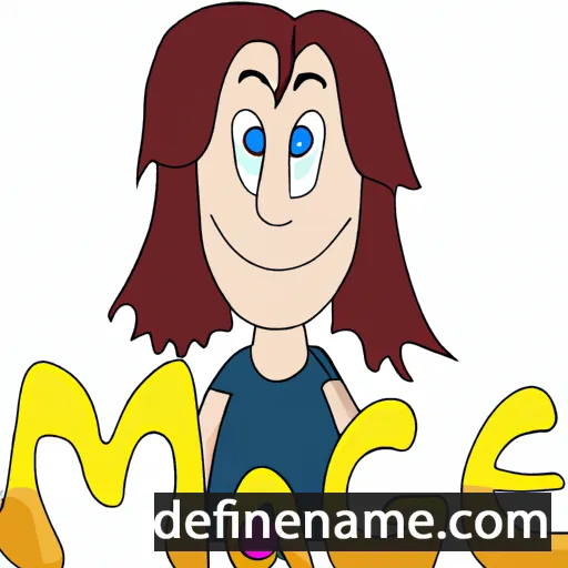 cartoon of the name Magie