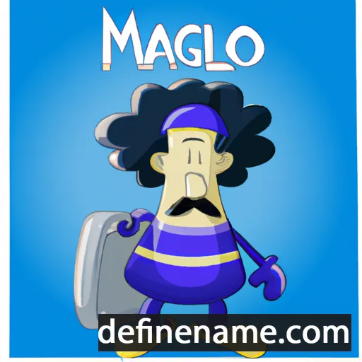 cartoon of the name Maglorio