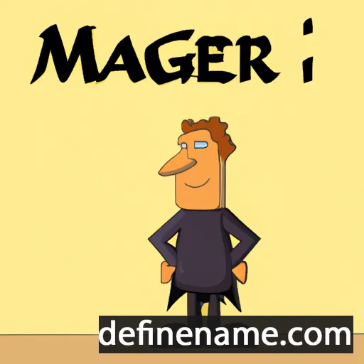 cartoon of the name Magnar