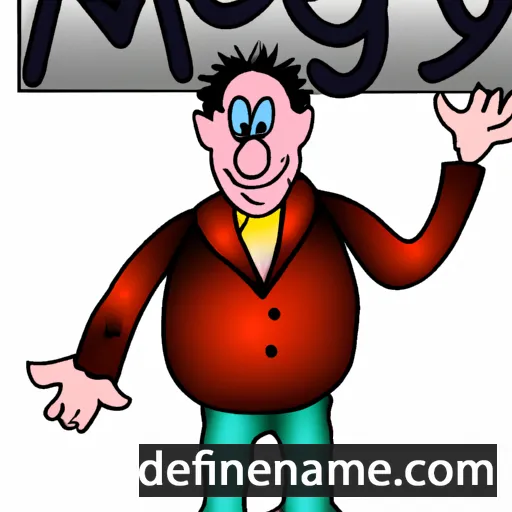 cartoon of the name Magney