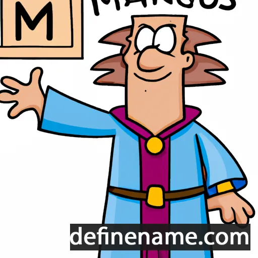 cartoon of the name Magnius