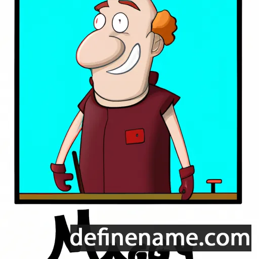 cartoon of the name Magny