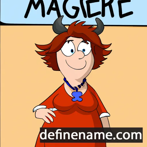 cartoon of the name Magret