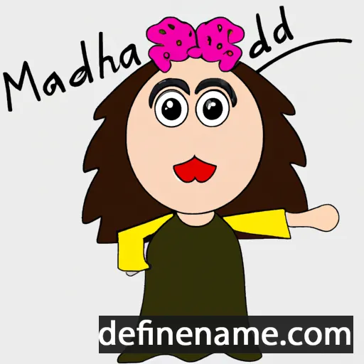 cartoon of the name Mahdieh