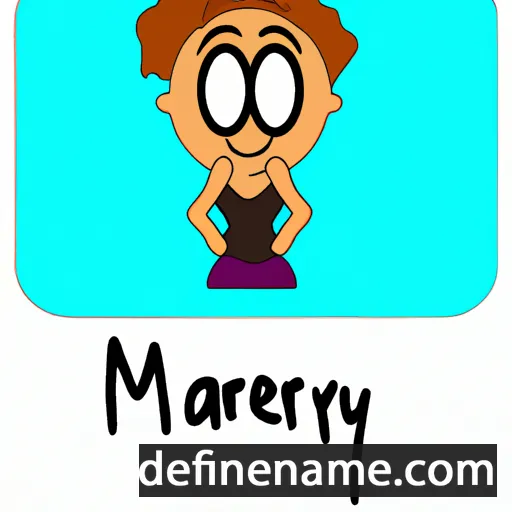 cartoon of the name Mahery