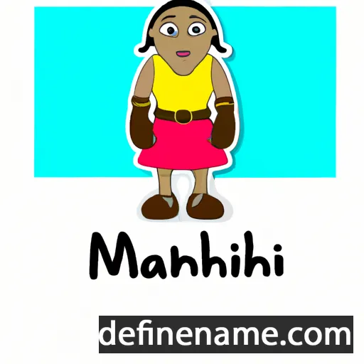 cartoon of the name Mahinhin