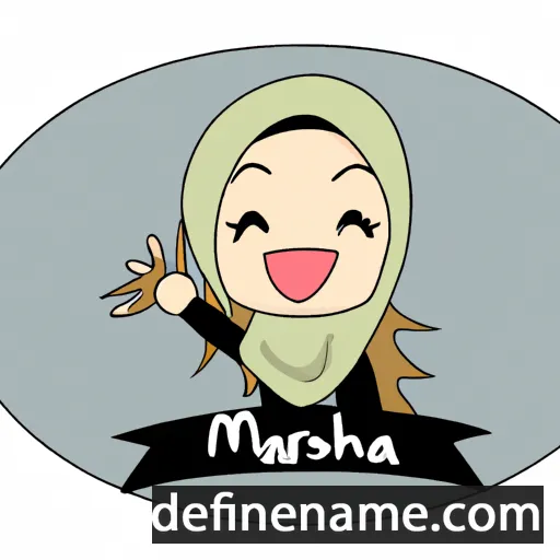 cartoon of the name Mahirah