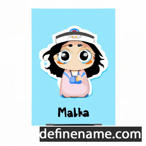 cartoon of the name Mahkah