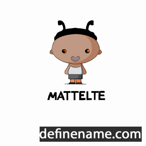 cartoon of the name Mahlatse