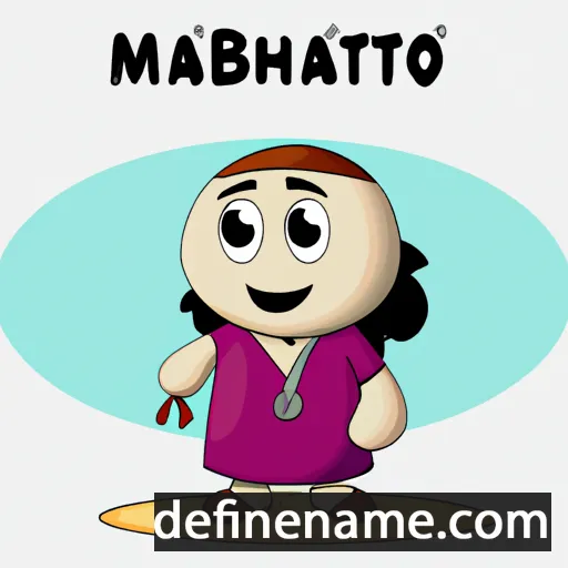 cartoon of the name Mahtob