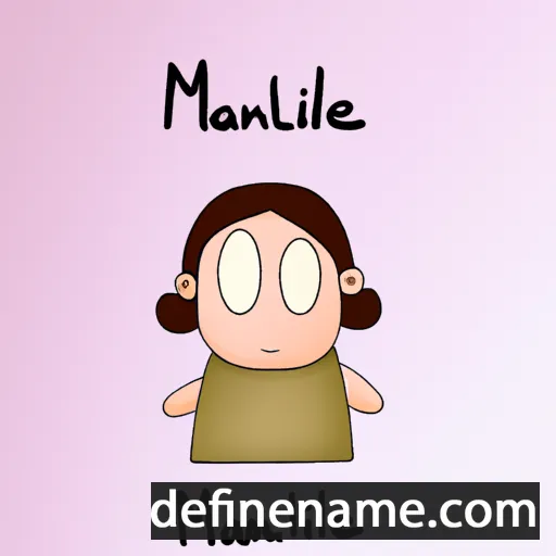 cartoon of the name Maïalène