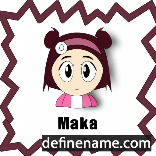 cartoon of the name Maïka