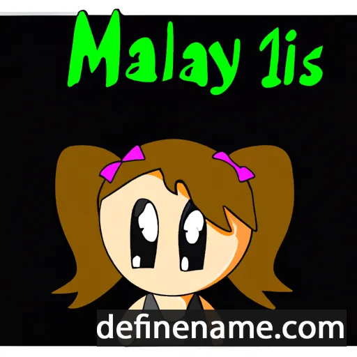 cartoon of the name Maïlys