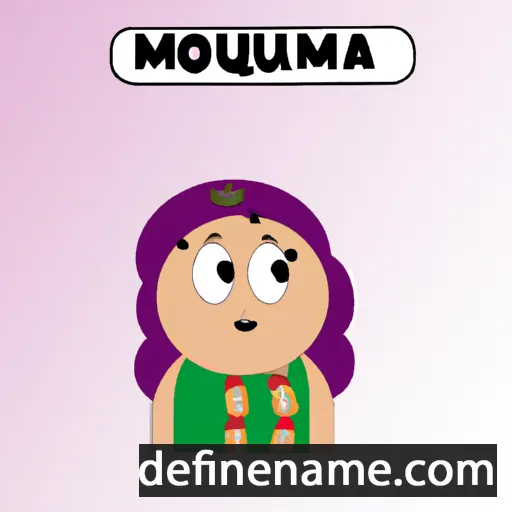 cartoon of the name Maïmouna