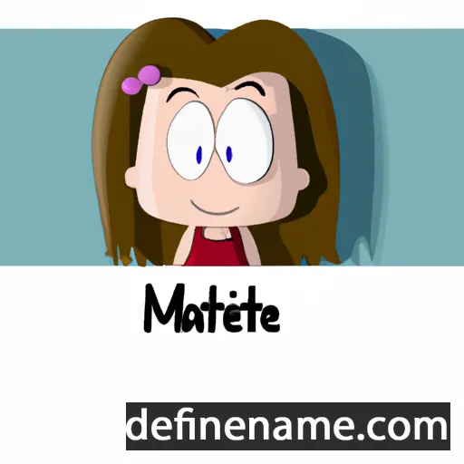 cartoon of the name Maïté