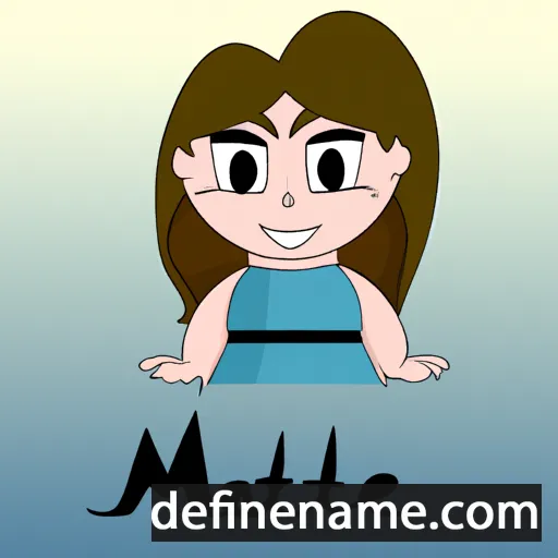 cartoon of the name Maïtéa