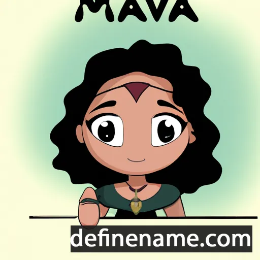 Maïva cartoon