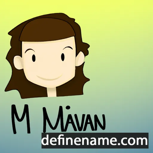 cartoon of the name Maïwen