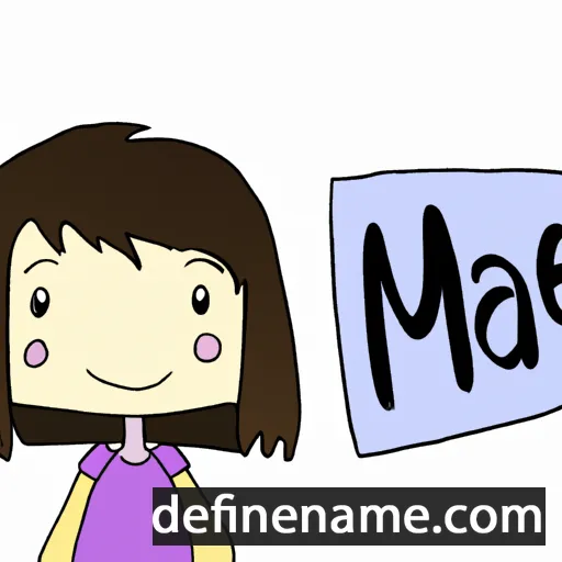 cartoon of the name Maie